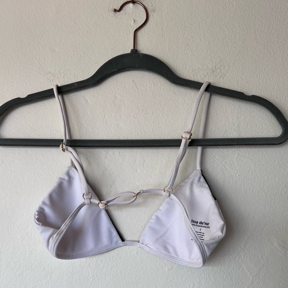 Issa de Mar black and white triangle cut bikini top - Picture 2 of 4